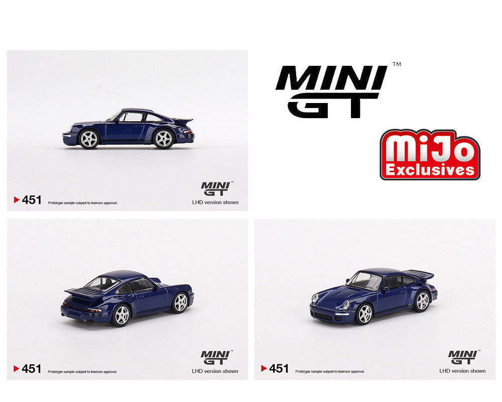 Mini GT #451 RUF CTR 1987 Anniversary - Dark Blue